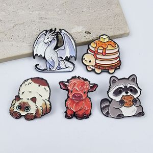 Broche de Metal con Diseño de Guantejo de Dibujos Animados Comiendo una Galleta, Insignia de Metal de Animal Adorable, Accesorio para Ropa y Mochila, En Stock - Product Image 2