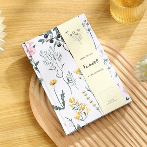 Cuaderno <span class=keywords><strong>de</strong></span> Tapa Dura Retro A5 con Diseño <span class=keywords><strong>de</strong></span> Plantas y Flores, Hecho a Mano con Tela, Regalo para Estudiantes - Product Image 3