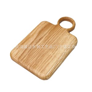 Planche à découper en chêne avec poignée en forme de cœur 36x20x2cm, plateau de service en bambou pour steak, pizza, pain, fruits, utilisation portable en camping - Product Image 5