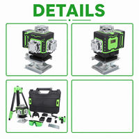 Niveau laser 4D HIERKIN personnalisé pour travaux électriques, alignement vertical, 16 lignes, 360°