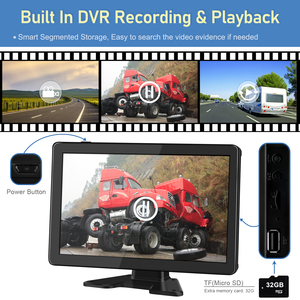 מסך מגע 10.1 אינץ Wired רכב היפוך סיוע BSD 360 רכב מצלמה מבט ציפור מערכת Mp5 טלוויזיה צג 4k 2k Dashcam אחורית מערכת - Product Image 4