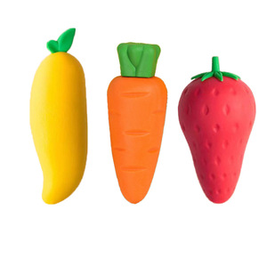 Borrador Gigante de Frutas de Dibujos Animados, Material TPR, Zanahoria, Mango, Fresa, Antipérdida, Para Estudiantes, Uso Escolar - Product Image 5