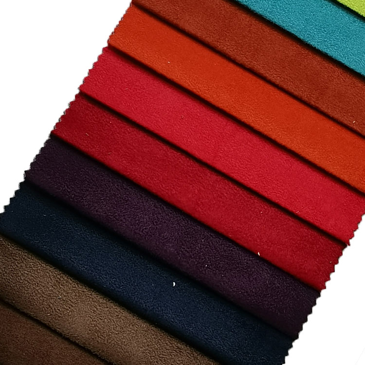 152#New Arrival 100% Polyester Fabric Suede Knit Soft Suede Fabric