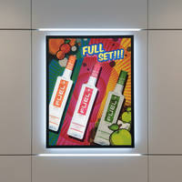 Cadre d'affichage publicitaire LED mural personnalisé pour produits, publicité intérieure, affichage LED ultra-fin pour la vente au détail, panneau d'affichage LED
