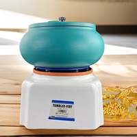 Polisseuse vibrante automatique de bureau Kinway Guangdong 17 pouces pour bijoux, petite machine de meulage vibratoire humide et sèche