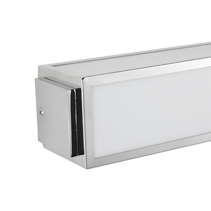 <b>Modern</b> Matte Chrome LED Bath Mirror Light 3-Color Temperature High CRI 80 Bathroom Vanity Wall Light - Product Image 5