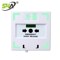 Alarme incendie réarmable en cas de bris de verre d'urgence pour le contrôle d'accès d'urgence avec lumière LED et déclencheur de porte de point d'appel