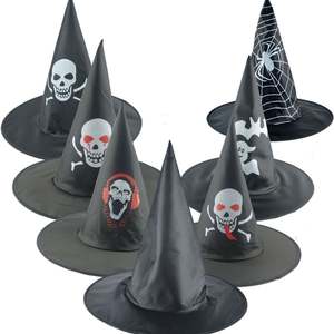 Chapeau magique <span class=keywords><strong>Harry</strong></span> <span class=keywords><strong>Potter</strong></span>, accessoires de cosplay, chapeau de sorcière noir pour fête d'Halloween, chapeau de fantôme de sorcier - Product Image 1