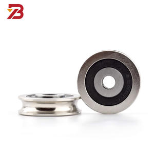 Sıcak satış 8*40*20.5mm kasnak tekerlek ile 608 rulman disk makara sistemi spor Bu0840 haddeleme tel halat alüminyum kasnaklar - Product Image 3