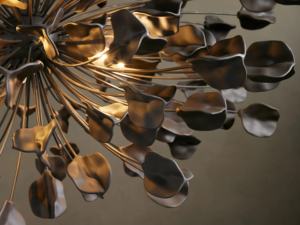 Lampadario Artigianale Italiano in Ceramica e Ottone <span class=keywords><strong>a</strong></span> Petali, <span class=keywords><strong>Lampade</strong></span> <span class=keywords><strong>a</strong></span> <span class=keywords><strong>Sospensione</strong></span> di Alta Qualità <span class=keywords><strong>per</strong></span> <span class=keywords><strong>Soggiorno</strong></span>, Casa, Ristorante, Matrimoni, <span class=keywords><strong>a</strong></span> Rami - Product Image 4