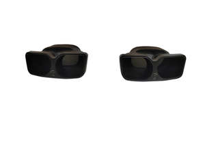 Difusor estilo <span class=keywords><strong>Babus</strong></span> W205, sistema de frenos antibloqueo, difusor de parachoques trasero con punta de escape de labio trasero negro brillante para Mercedes W205 - Product Image 6