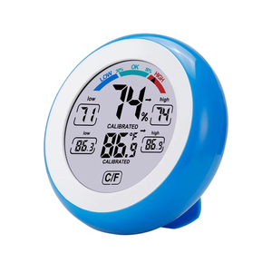 Termohigrómetro Electrónico para el Hogar, Pantalla Táctil Digital, Detector de Humedad y Temperatura Interior, Circular - Product Image 4