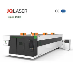 Mesin pemotong Laser serat logam tertutup 8000x2500mm Format besar Industrial JQ 2580HP