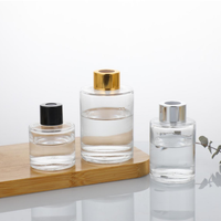 Bouteille diffuseur de parfum en verre rond de haute qualité, 30 ml, 50 ml, 100 ml, 120 ml, 150 ml, 200 ml, avec bouchon à vis, couleur et logo personnalisés