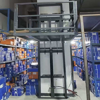 Hydraulischer Einschienen-Güterlift, stabiler Warenlift für Lager, Werkstatt, Fracht-Aufzug mit Sicherheitsvorrichtung
