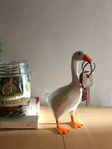 Portachiavi Magnetico a Forma di Oca, Decorazione <span class=keywords><strong>per</strong></span> <span class=keywords><strong>Casa</strong></span> e Ufficio, Scultura in Resina di Oca e Anatra, Porta Attrezzi - Product Image 6