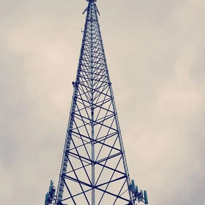 Torre de señal WiFi FM de 3 patas estilo tubular galvanizado salida de fábrica torre de antena de radio para teléfono móvil torre de acero de comunicación GSM