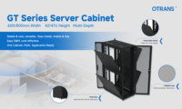 Armoire de serveur sur pied 19 pouces à refroidissement par air, gestion efficace des câbles 600 mm, 42U 47U en stock