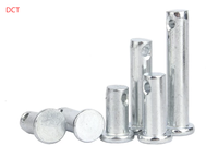 Goupille de centrage galvanisée GB882, goupille cylindrique à tête plate avec trou, goupille en T M3 M4 M5 M6 M