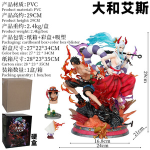 One Pieces Dream Crossover Action Figure Statue Ace et <span class=keywords><strong>Yamato</strong></span> Fille de Kaido à Onigashima <span class=keywords><strong>Anime</strong></span> Model - Product Image 5