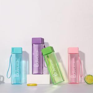Factory <strong>Custom</strong> Plastic square My <strong>Water</strong> <strong>Bottle</strong> BPA Free Small MOQ 500ML - Product Image 3