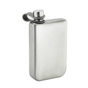 Draagbare Rvs 8Oz Whisky Heupfles Nieuwe Wijn Fles Vierkante Platte <span class=keywords><strong>Alcohol</strong></span> Heupfles - Product Image 3
