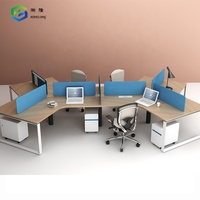 Bureau personnalisé Bureau moderne Table d'ordinateur Design Bureau à 120 degrés Poste de travail