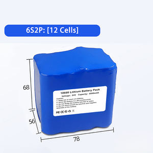 Pacco Batteria al Litio 18650 di Alta Qualità 24V 6000mAh - Celle di Grado A, 12 Unità + Adattatori DIY Gratuiti, Personalizzabile - Product Image 2