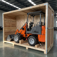 Mini-chargeuse sur pneus diesel 4x4, livraison gratuite directement de l'usine, petite chargeuse pour travaux de construction