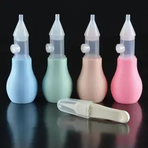 Usine en gros infantile pompe manuelle nez nettoyant bébé Anti-inversion liquide Silicone nez aspirateur pour bébé aspirateur nasal