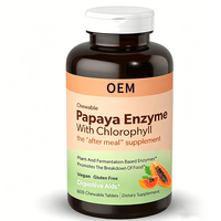 Comprimés Digestifs Premium Enzyme de Papaye avec Chlorophylle Favorisent une Digestion Saine et un Confort Intestinal pour le Bien-être Quotidien