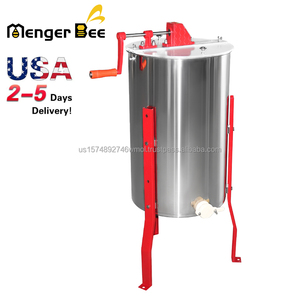 Menger Bee Manual Honey Extractor Machine EX-03S with 3 Frames Stainless Steel 2-Year Warranty for Beekeeping <b>Industry</b> - Product Image 1