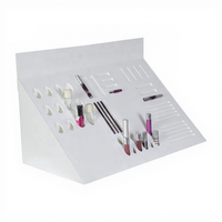 Fourniture directe d'usine acrylique brillant à lèvres présentoir comptoir PMMA présentoir cosmétique pour salon de beauté