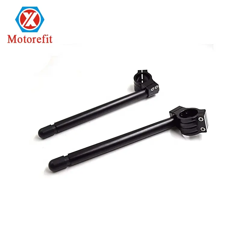 Motorefit 51mm Clip-on Handlebar Replacement for Kawasaki ZX6R 2009-2012 Universal Tilt Angle 7/8 "Bar Clip-on Assembly