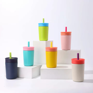Portable 12oz 355ml Insulated Kids Water Bottle BPA-Free Spill-Resistant Lid Flexible Straw Stainless Steel <strong>Cup</strong> - Product Image 6