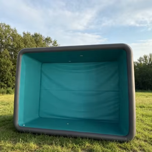 <span class=keywords><strong>Piscine</strong></span> gonflable rectangulaire en PVC pour 6 personnes, idéale pour les rassemblements familiaux et les jeux aquatiques dans la cour. - Product Image 1