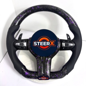 Volante de Fibra de Carbono Forjado para <span class=keywords><strong>BMW</strong></span> F10 F11 F15 F18 F20 F23 F25 F30 F32 F35 F40 F80 E84 E87 E90 E92 E93, Accesorios para Automóviles - Product Image 1