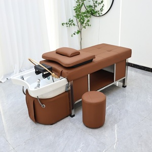 Lit de massage <span class=keywords><strong>professionnel</strong></span> pour salon de coiffure, lit de lavage de cheveux doux, lit de spa pour la tête, circulation d'eau, salon de coiffure - Product Image 6