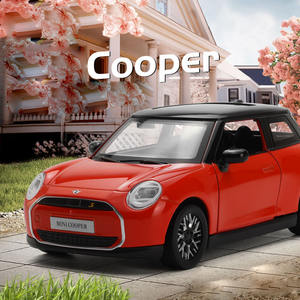 Cp मिनी कूपर कार मॉडल मिश्र धातु डाइकास्ट बच्चों के खिलौना कार उपहार उच्च गुणवत्ता वाले प्रकाश और ध्वनि प्रभाव 1:28 अनुपात - Product Image 2