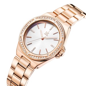 Orologio da <span class=keywords><strong>Donna</strong></span> Impermeabile di Moda con Quadrante in Vetro e Lancette, <span class=keywords><strong>Cinturino</strong></span> di Lusso in <span class=keywords><strong>Acciaio</strong></span> Inossidabile - Product Image 1