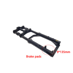 20-inch xe đạp leo núi Vai phía trước ngã ba Đôi Vương miện <span class=keywords><strong>100mm</strong></span> du lịch hợp kim nhôm cuộn mùa xuân hấp thụ sốc 9*135mm thẳng - Product Image 4