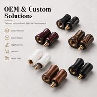 Protections de joint de queue de billard OEM personnalisées en bois stratifié, fibre de carbone, résine G10, filetées mâle-femelle, accessoires de billard