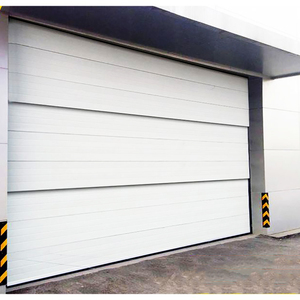 Les usines industrielles et les ateliers utilisent des matériaux d'isolation en polyuréthane pour les portes coulissantes industrielles afin d'éviter les retardateurs de flamme - Product Image 6
