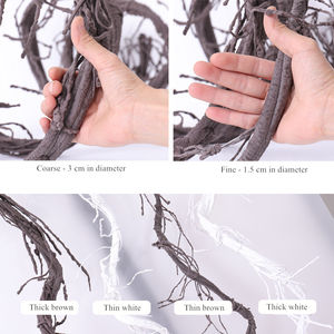 Plantas Artificiales Realistas, Enredaderas Suaves, Flores Secas, Ramas de Tacto Real, Decoración de Pared, Ratán para Bodas y Jardín - Product Image 5