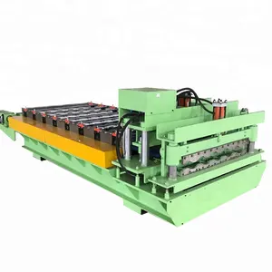 HAIDE Doppelschicht-Rollformmaschine Rollformmaschine Metalldach Wellblech Wandplatte Stahlplatte Fliesenherstellungsmaschine