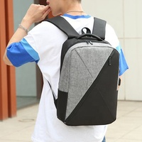 Sac à dos léger et imperméable en polyester Oxford pour homme, grande capacité, avec compartiment pour ordinateur, sacoche d'épaule et mallette 3-en-1 (OEM/ODM)