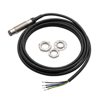 Sensor Fotoeléctrico Difuso Ultracompacto E3T-CD13 M6, Alcance de Detección de 50 mm, Salida PNP, Interruptor Industrial IP67, DC 12-24V, Cable de 2 m