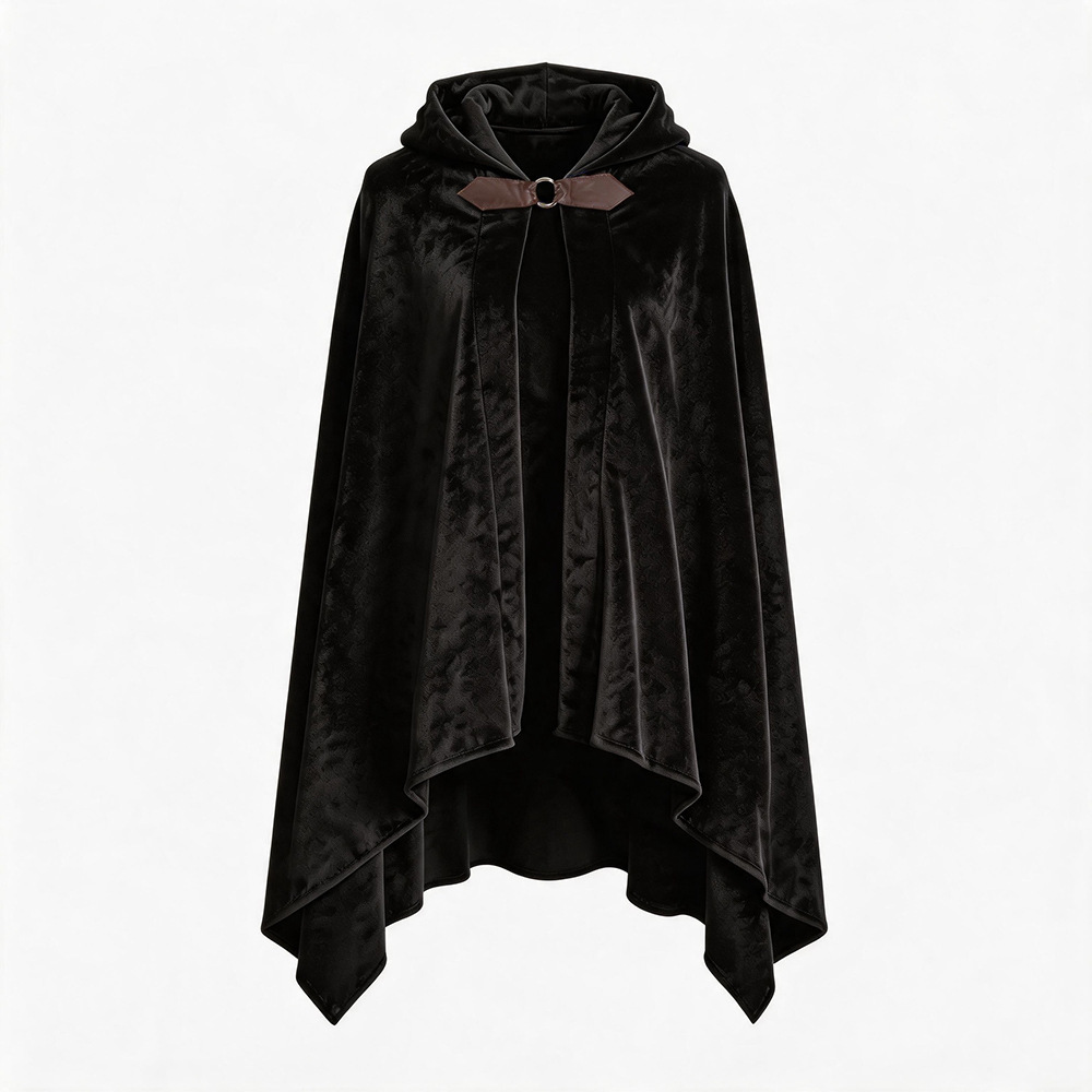 26GZ010113 Knight's Short Fleece Cape (Black)