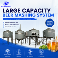 Ligne de production de bière contrôlée par PLC de petite taille 500L 1000L 2000L, pompe en acier inoxydable, équipement de brassage pour restaurant, pub, brasserie
