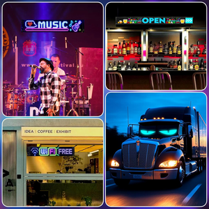 Accessoires pour camions et voitures, écran LED flexible programmable par application, lumière œil de démon pour voiture et camion, panneau LED œil <span class=keywords><strong>color</strong></span>é pour fenêtre de voiture - Product Image 5